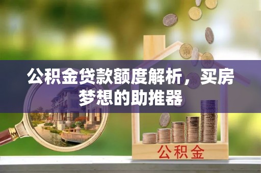 泸定公积金贷款额度解析，买房梦想的助推器