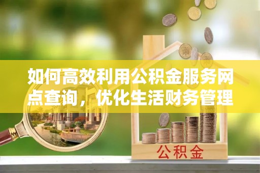 泸定如何高效利用公积金服务网点查询，优化生活财务管理