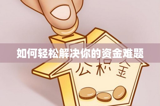 泸定如何轻松解决你的资金难题