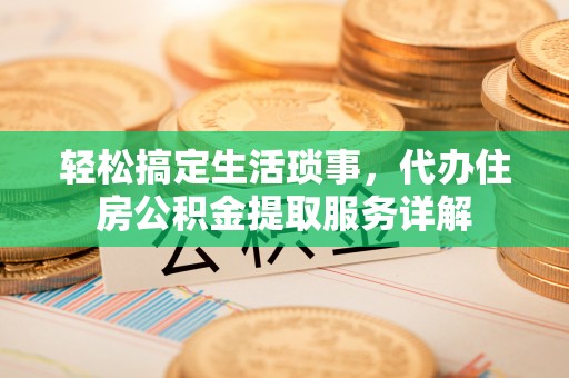 泸定轻松搞定生活琐事，代办住房公积金提取服务详解