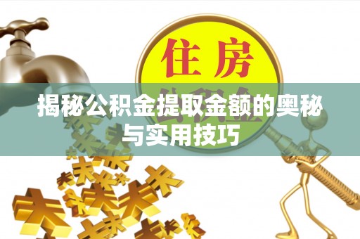 泸定揭秘公积金提取金额的奥秘与实用技巧