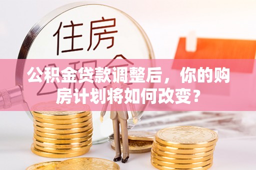 泸定公积金贷款调整后，你的购房计划将如何改变？