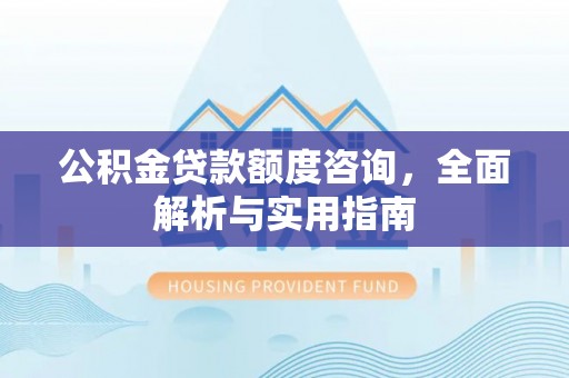 泸定公积金贷款额度咨询，全面解析与实用指南