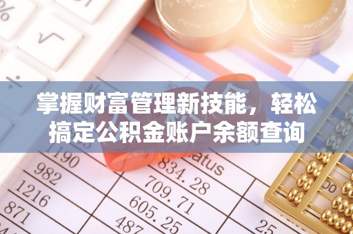 泸定掌握财富管理新技能，轻松搞定公积金账户余额查询