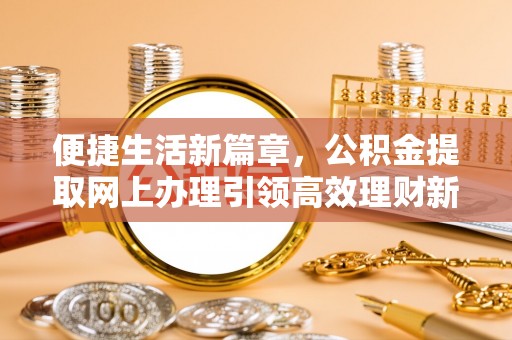 泸定便捷生活新篇章，公积金提取网上办理引领高效理财新趋势