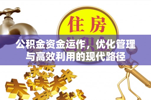 泸定公积金资金运作，优化管理与高效利用的现代路径
