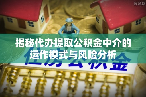 泸定揭秘代办提取公积金中介的运作模式与风险分析