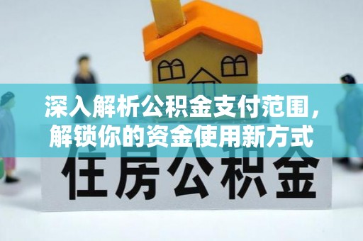 泸定深入解析公积金支付范围，解锁你的资金使用新方式