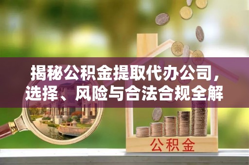泸定揭秘公积金提取代办公司，选择、风险与合法合规全解析
