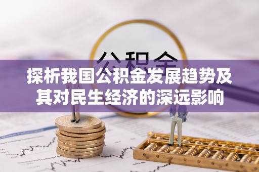泸定探析我国公积金发展趋势及其对民生经济的深远影响