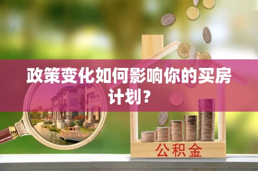 泸定政策变化如何影响你的买房计划？