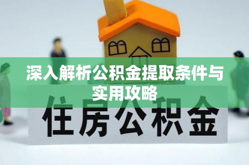 泸定深入解析公积金提取条件与实用攻略