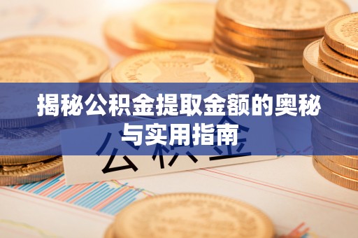 泸定揭秘公积金提取金额的奥秘与实用指南