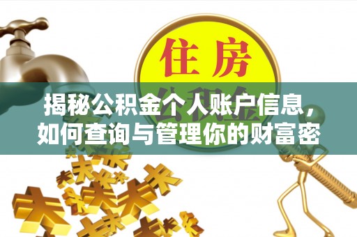 泸定揭秘公积金个人账户信息，如何查询与管理你的财富密码