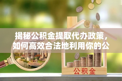 泸定揭秘公积金提取代办政策，如何高效合法地利用你的公积金
