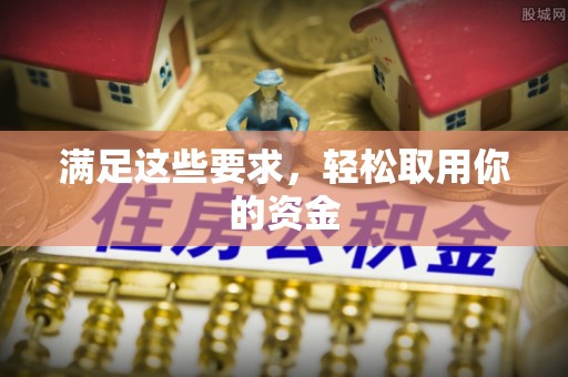 泸定满足这些要求，轻松取用你的资金
