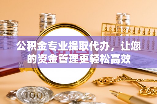 泸定公积金专业提取代办，让您的资金管理更轻松高效