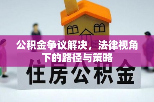泸定公积金争议解决，法律视角下的路径与策略