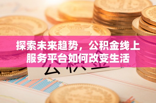 泸定探索未来趋势，公积金线上服务平台如何改变生活