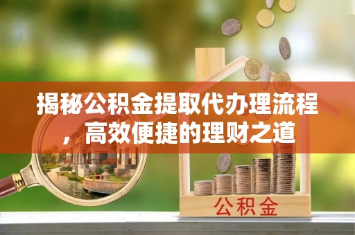 泸定揭秘公积金提取代办理流程，高效便捷的理财之道