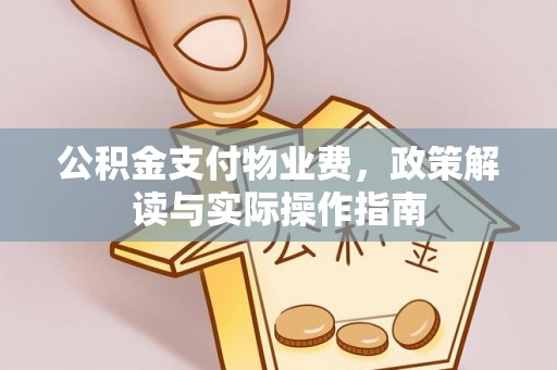 泸定公积金支付物业费，政策解读与实际操作指南