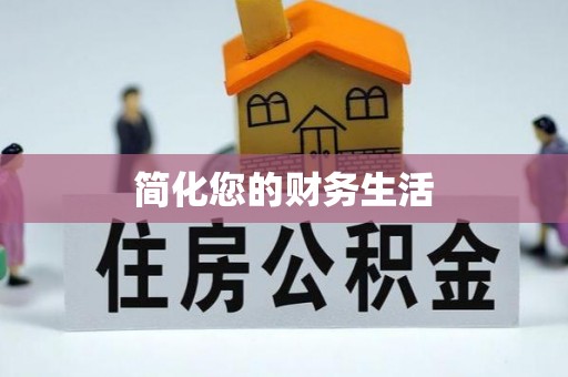 泸定简化您的财务生活