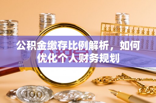 泸定公积金缴存比例解析，如何优化个人财务规划