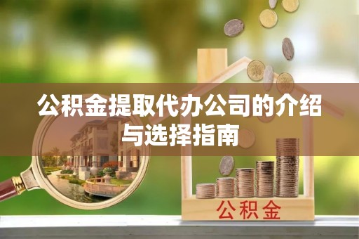 泸定公积金提取代办公司的介绍与选择指南
