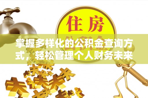 泸定掌握多样化的公积金查询方式，轻松管理个人财务未来
