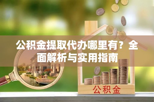 泸定公积金提取代办哪里有？全面解析与实用指南