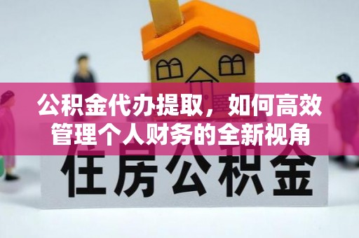 泸定公积金代办提取，如何高效管理个人财务的全新视角