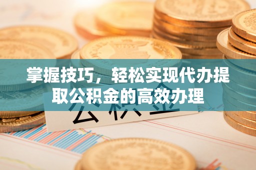 泸定掌握技巧，轻松实现代办提取公积金的高效办理