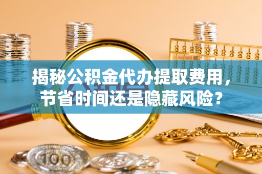泸定揭秘公积金代办提取费用，节省时间还是隐藏风险？