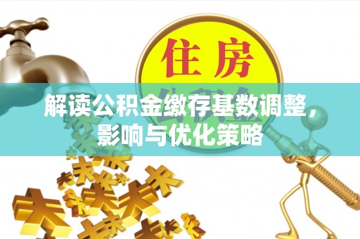 泸定解读公积金缴存基数调整，影响与优化策略